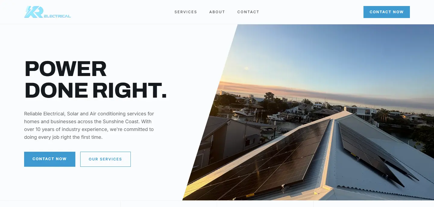 KR Electrical website